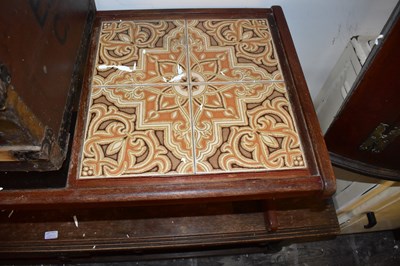 Lot 1039 - A modern oak refectory coffee table with two...