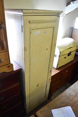 Lot 1044 - A white painted pine hall robe, height 166cm.