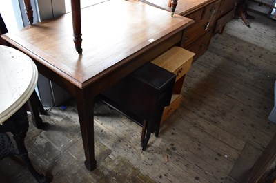 Lot 1087 - A writing table on spade feet, width 105cm,...
