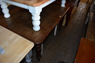 Lot 1125 - A Victorian dining table on turned column...