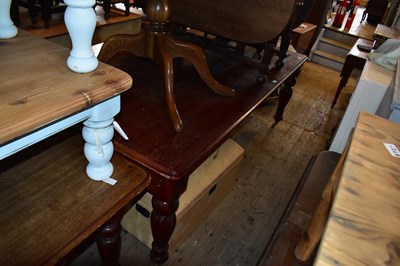 Lot 1127 - A Victorian mahogany refectory type dining...