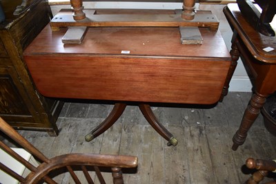 Lot 1189 - A 19th century pitch pine two drawer side...