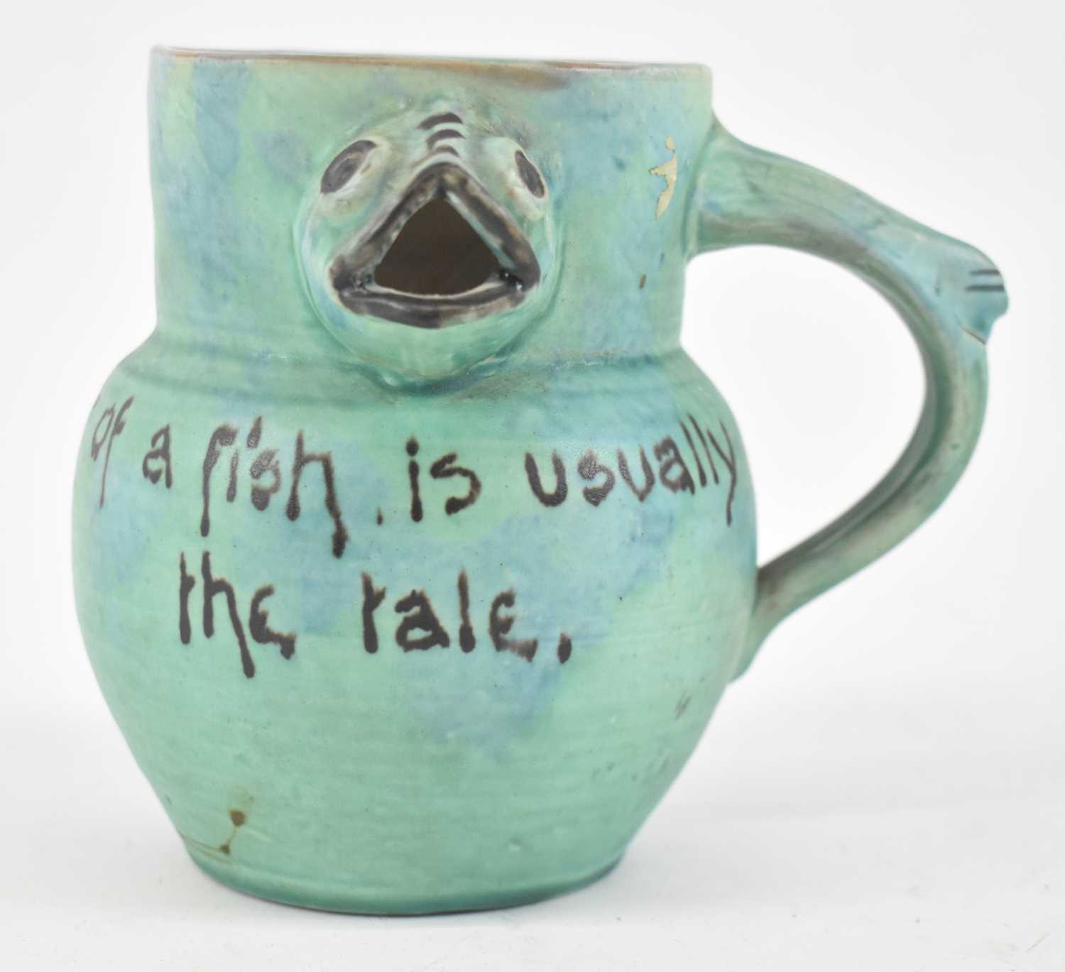 Lot 534 - BARON BARNSTAPLE; a novelty fish jug inscribed...