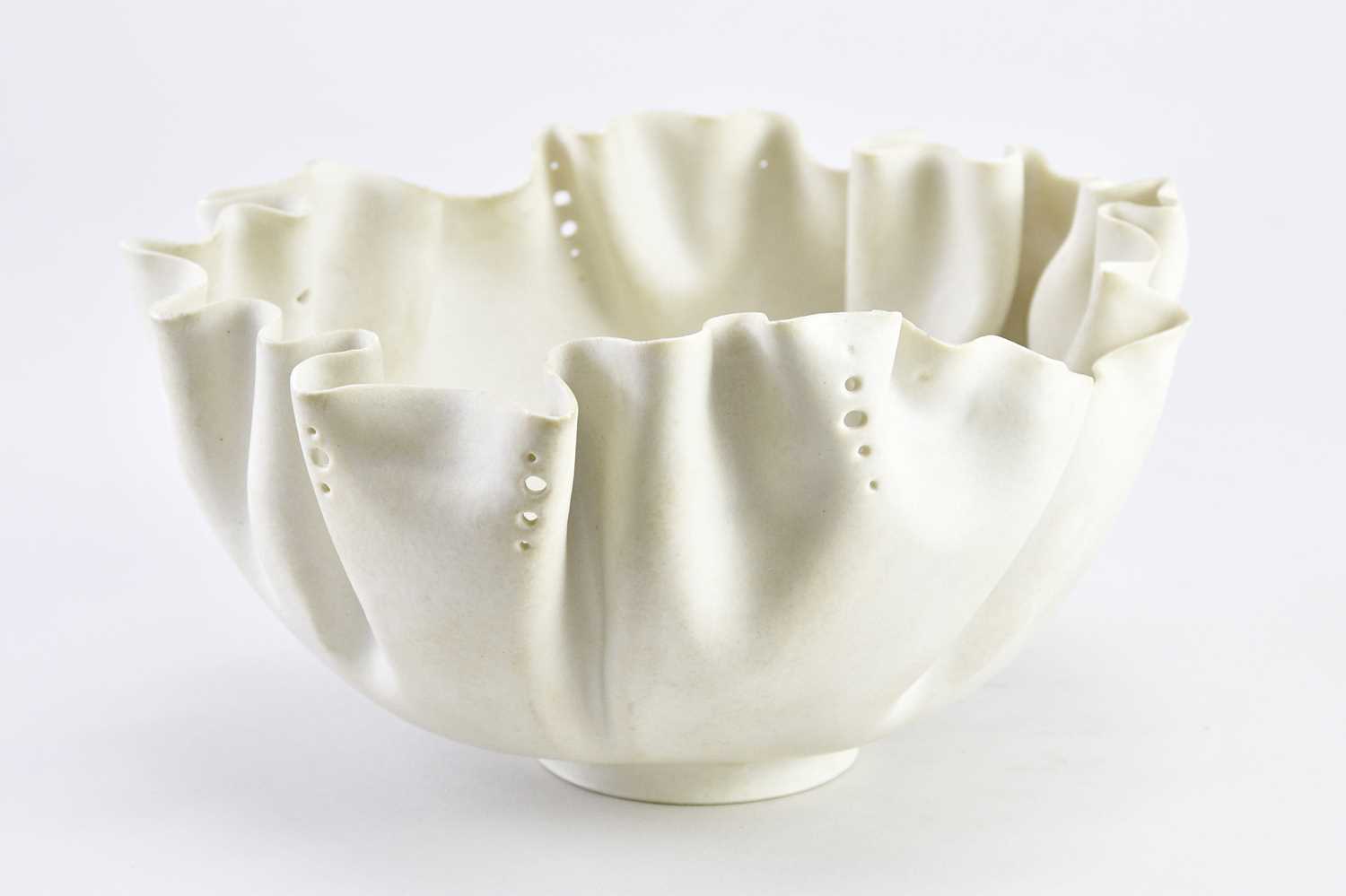 Lot 368 - MARY ROGERS (1929-2012); a porcelain footed...