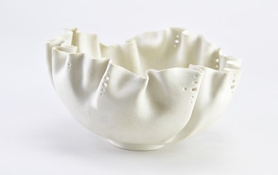 Lot 368 - MARY ROGERS (1929-2012); a porcelain footed...