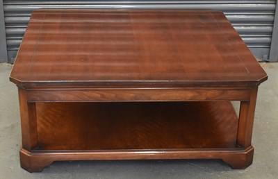 Lot 95 - A large modern two tier coffee table, 109.5 x...