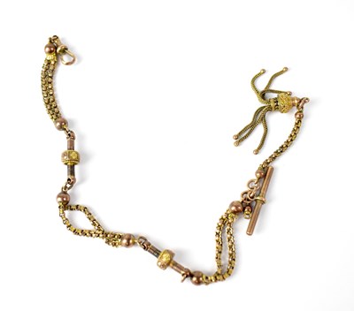 Lot 1111 - A Victorian fancy watch chain