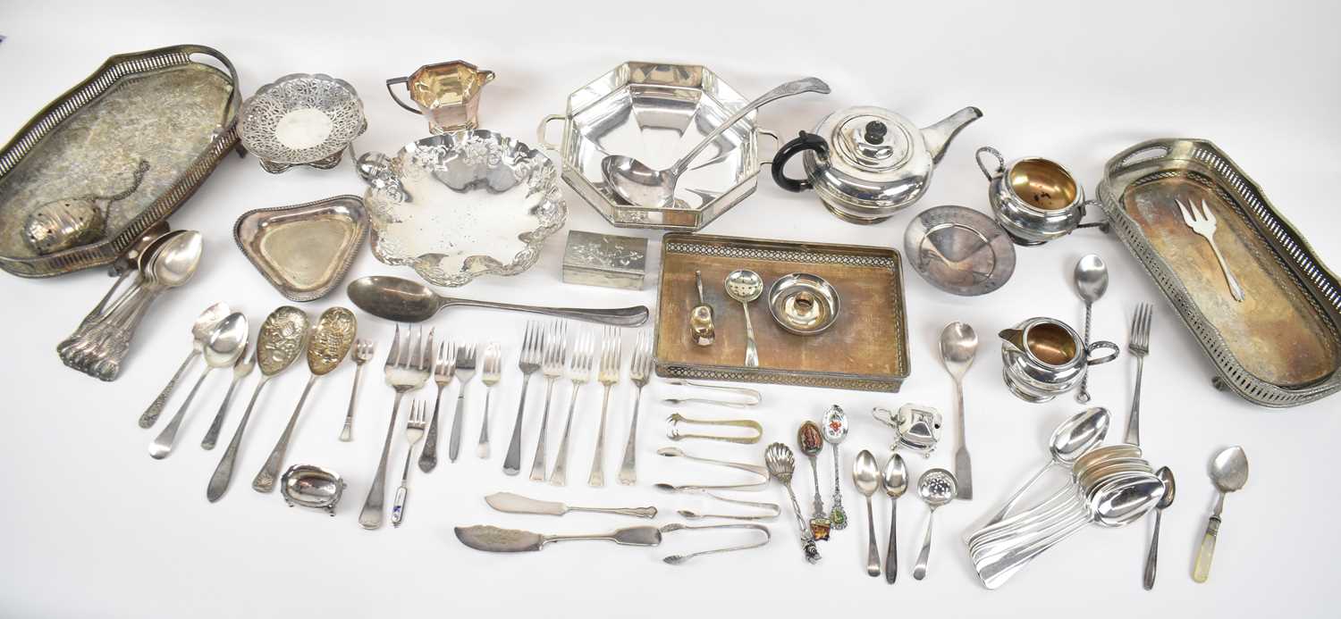 Lot 651 - A large quantity of silver plated items, to