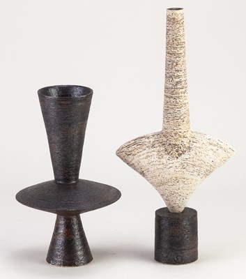 Lot 125 - DAMEON LYNN (born 1972); two stoneware vessels...