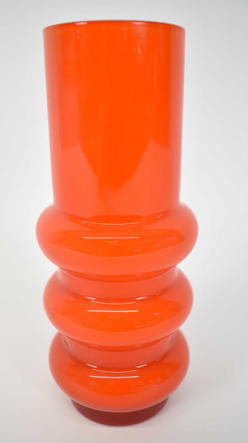 Lot 574 - RYD GLASBRUK; a 1970s Swedish glass hoop vase...