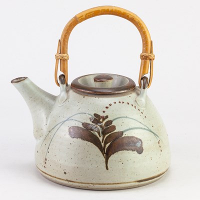 Lot 145 - Lowerdown Pottery; a stoneware teapot with...