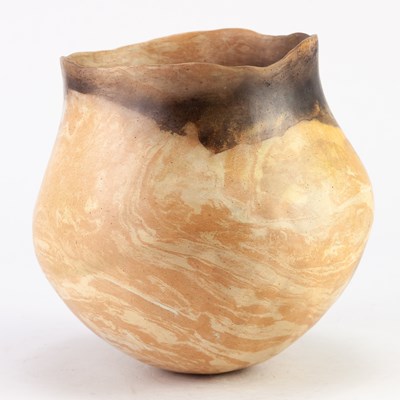 Lot 159 - ELSPETH OWEN (born 1938); a smoke fired...