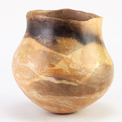 Lot 159 - ELSPETH OWEN (born 1938); a smoke fired...
