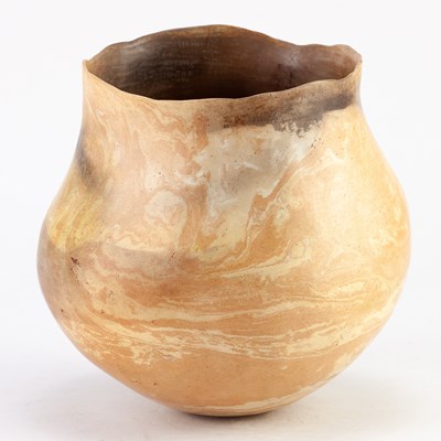Lot 159 - ELSPETH OWEN (born 1938); a smoke fired...