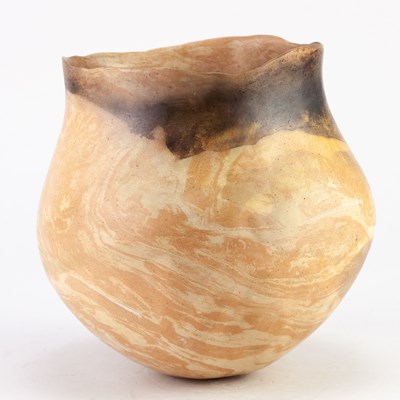 Lot 159 - ELSPETH OWEN (born 1938); a smoke fired...