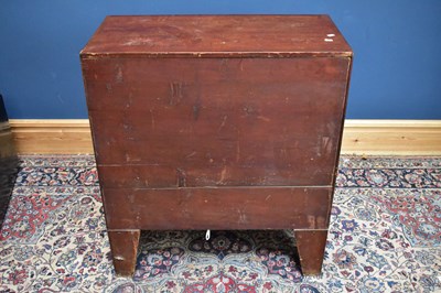 Lot 6576 - A 19th century small mahogany chest of two...