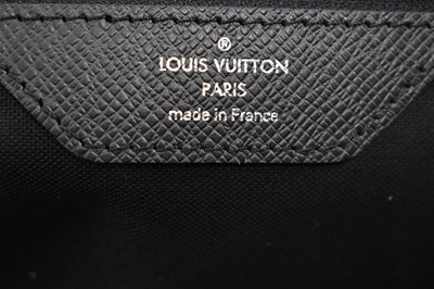 Lot 2 - LOUIS VUITTON; a black epileather bag, 41 x 23...