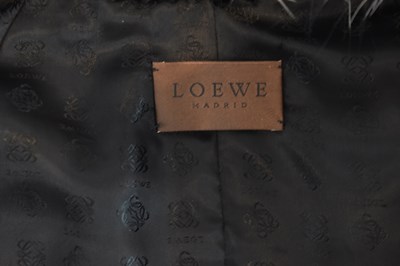 Lot 11 - LOEWE; a short black Persian lamb jacket with...