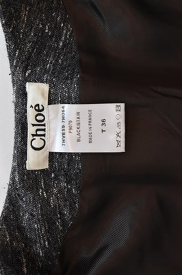 Lot 21 - CHLOE; a grey short sleeved cropped jacket...
