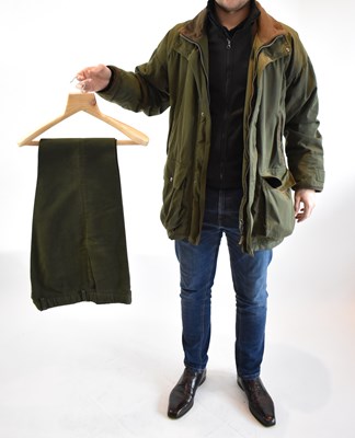 Lot 144 - SCHOFFEL; a khaki green Gortex field coat,...