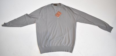 Lot 170 - LORO PIANA; a brown 'Cashmere Lightest' V-neck...