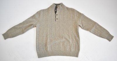 Lot 172 - LORO PIANA; a beige 100% cashmere sweater with...