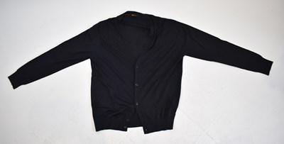 Lot 174 - LORO PIANA; a black 100% cashmere fine knit...