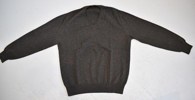 Lot 179 - LORO PIANA; a brown 100% cashmere V-neck...