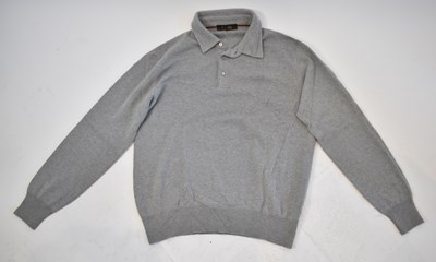 Lot 187 - LORO PIANA; a grey 100% baby cashmere...