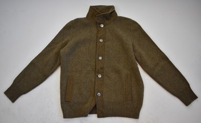 Lot 216 - MARIANO RUBINACCI; a khaki brown 100% cashmere...