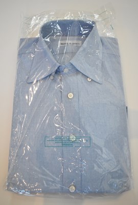 Lot 277 - MARIANO RUBINACCI; a blue cotton long sleeve...