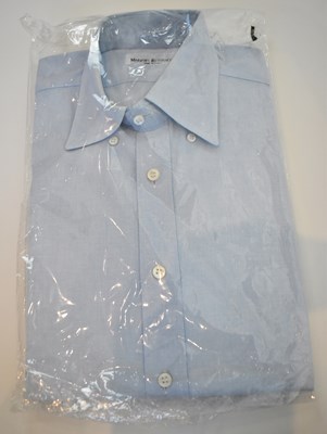 Lot 278 - MARIANO RUBINACCI; a blue cotton long sleeve...