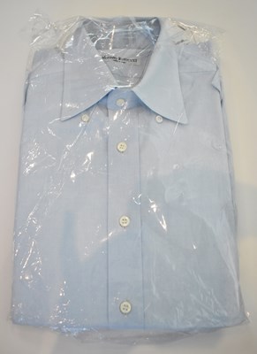 Lot 280 - MARIANO RUBINACCI; a blue cotton long sleeve...