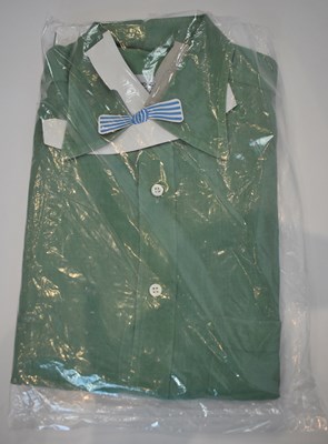 Lot 294 - MARIANO RUBINACCI; a green cotton sleeve shirt,...