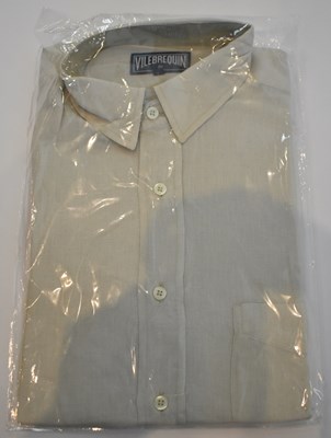 Lot 317 - VILEBREQUIN; a cream linen short sleeve shirt,...