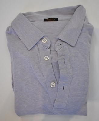 Lot 335 - RUBINACCI; a lilac cotton short sleeve polo...