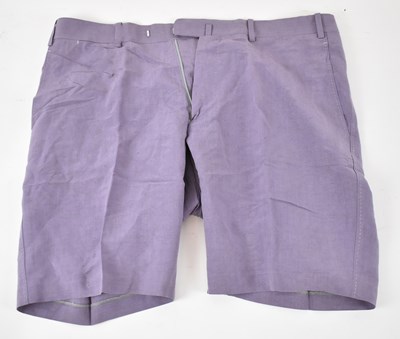 Lot 410 - BERNARD ZINS; a pair of lilac cotton shorts,...