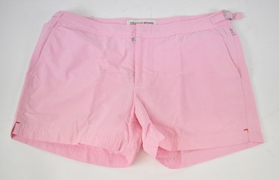 Lot 420 - ORLEBAR BROWN; a pair of pink swimming shorts,...