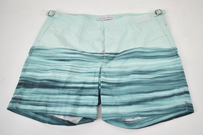 Lot 421 - ORLEBAR BROWN; a pair of green swimming shorts,...