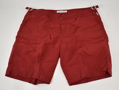 Lot 423 - ORLEBAR BROWN; a pair of red swimming shorts,...