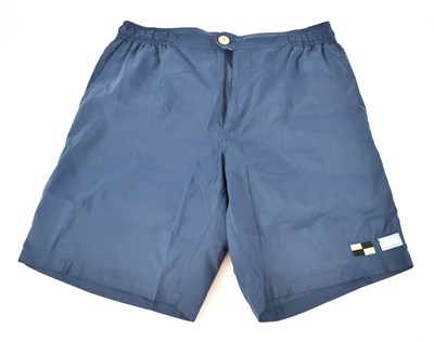 Lot 425 - LORO PIANA; a pair of navy blue swimming...