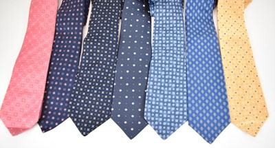 Lot 460 - KITON; seven assorted 100% silk ties.