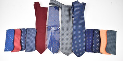 Lot 463 - E MARINELLA; four assorted 100% silk ties and...