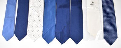 Lot 474 - ERMENEGILDO ZEGNA; a silver silk tie and eight...