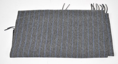 Lot 475 - LORO PIANA; a grey 100% cashmere scarf with...