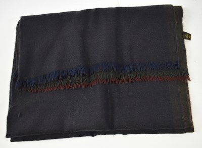 Lot 480 - LORO PIANA; a blue, red and grey 100% cashmere...