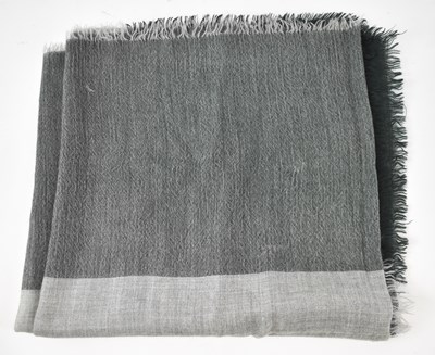 Lot 482 - LORO PIANA; a green and grey 100% cashmere...