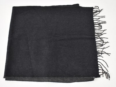 Lot 486 - BORRELLI; a grey cashmere and wool scarf with...