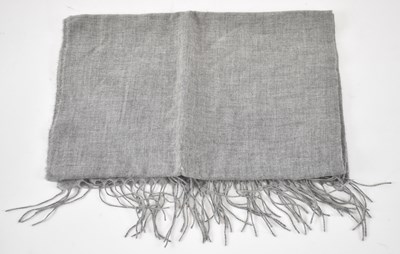 Lot 489 - BORRELLI; a light grey 100% cashmere scarf...