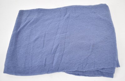 Lot 499 - BOTTO GUISEPPE; a large blue 100% cashmere scarf.